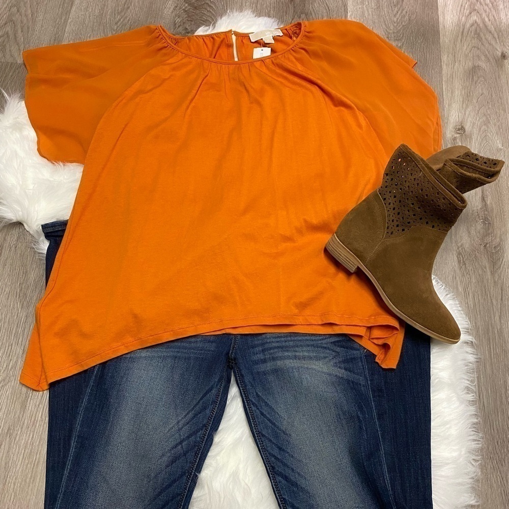 Michael Kors Meme mixed Media Knit top. Super cute and stylish. Casual &… - Picture 2 of 12
